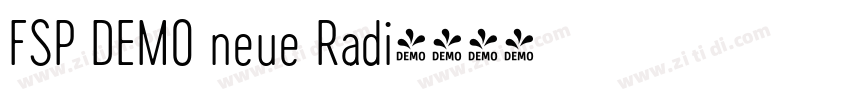 FSP DEMO neue Radi字体转换 FSP DEMO neue Radi字体转换